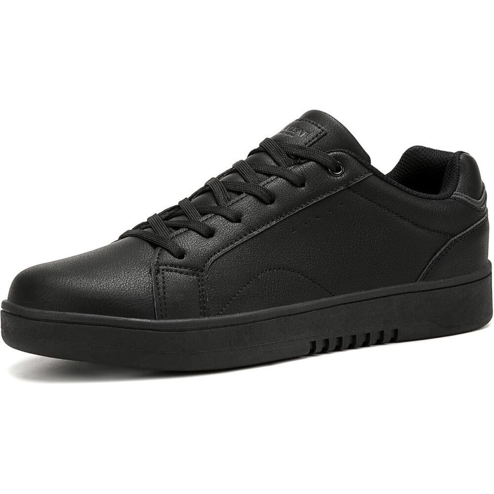 🆕Men's All Black Casual Fashion Dress Sneakers Lace-Up Lightweight Shoes